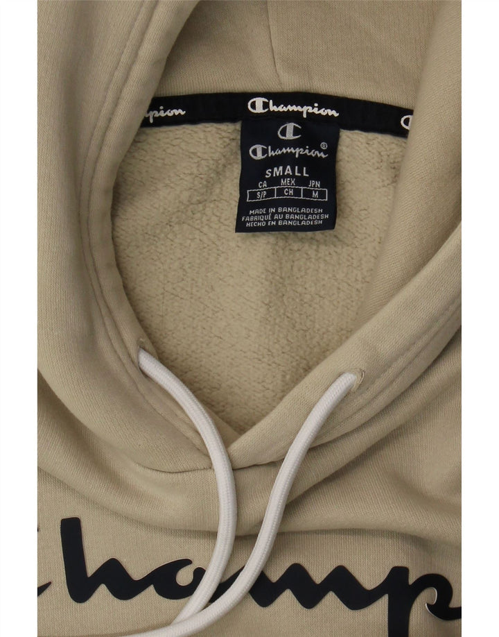 Ανδρικά γραφικά κουκούλα Champion Small Beige