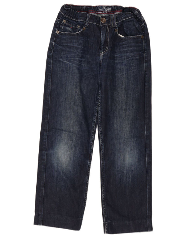 Tommy Hilfiger Boys Graphic Straight Jeans 15-16 ετών W30 L24 Μπλε βαμβακερό