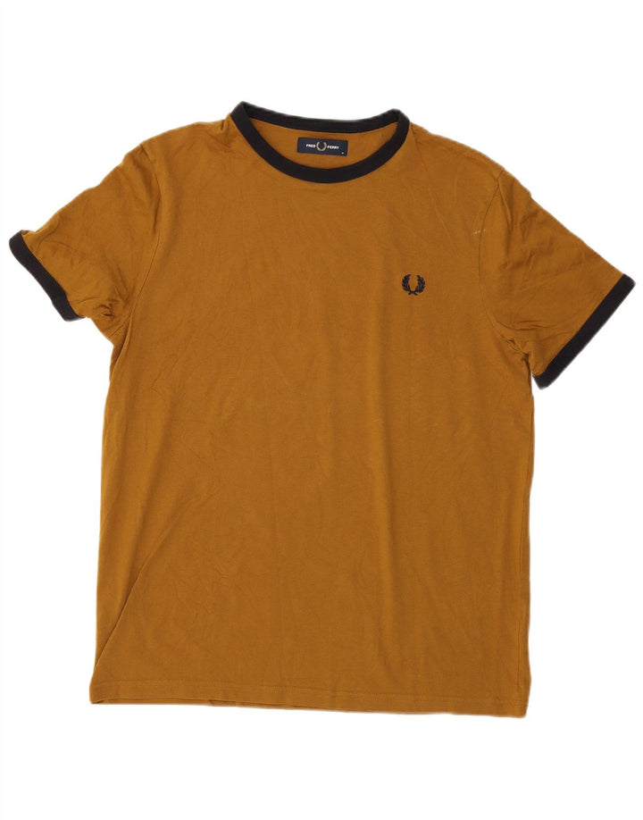 Ανδρικό T-Shirt Fred Perry Top Βαμβακερό μεσαίο καφέ