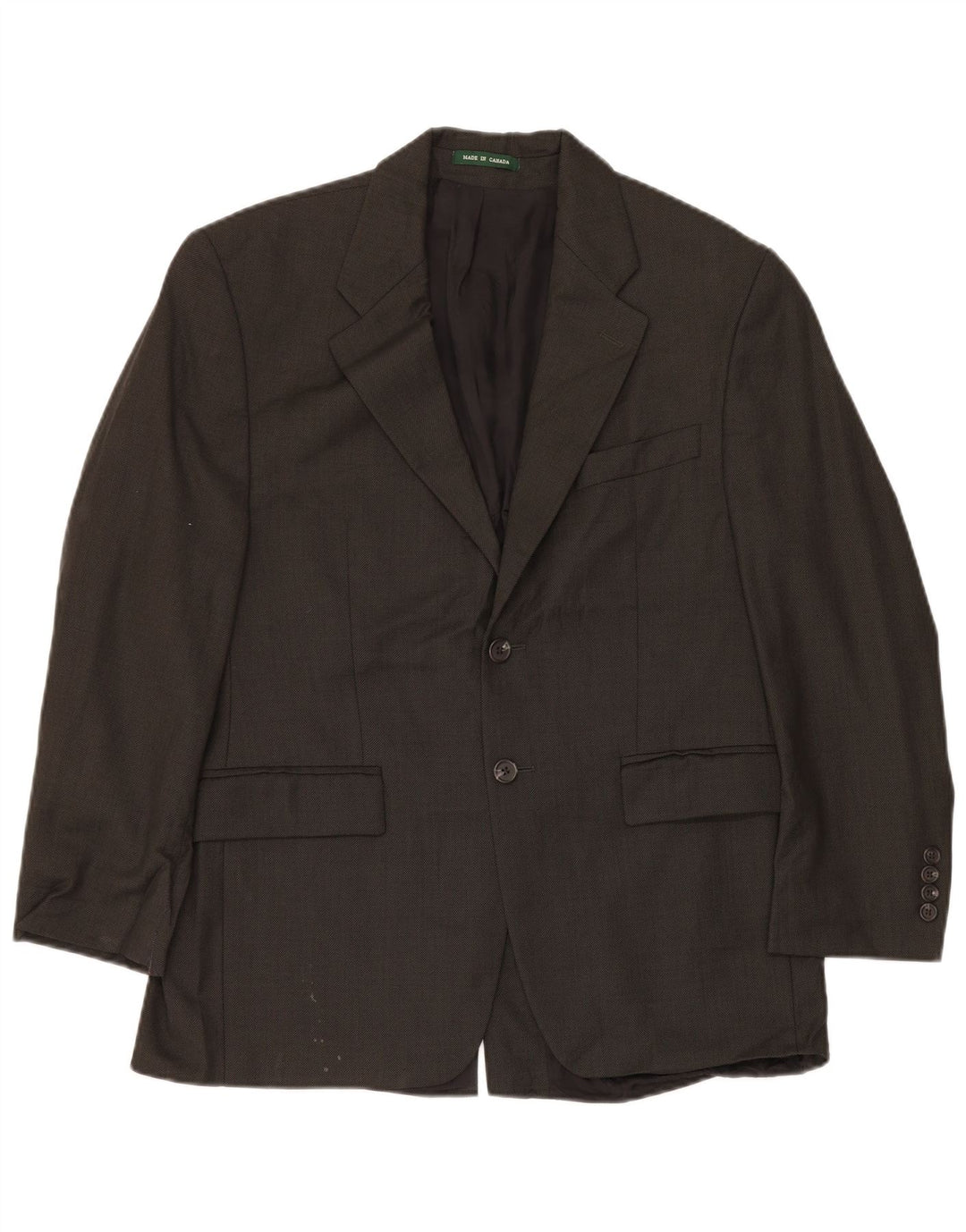 Ralph Lauren Ανδρικό σακάκι με 2 κουμπιά σακάκι IT 56 2XL μαύρο μαλλί