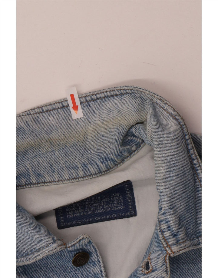 POP 84 Ανδρικό Τζιν Μπουφάν UK 40 Large Blue