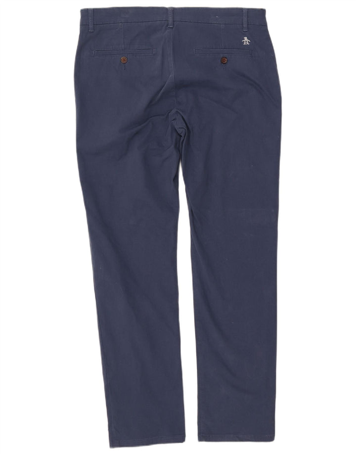Ανδρικό παντελόνι Chino PENGUIN Slim W34 L32 Navy Blue Cotton