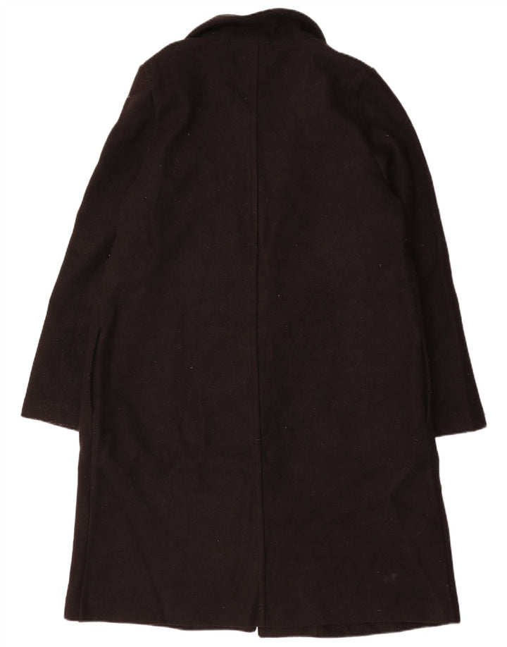 ZARA Γυναικείο Ανοιχτό Παλτό UK 16 Large Black Polyester