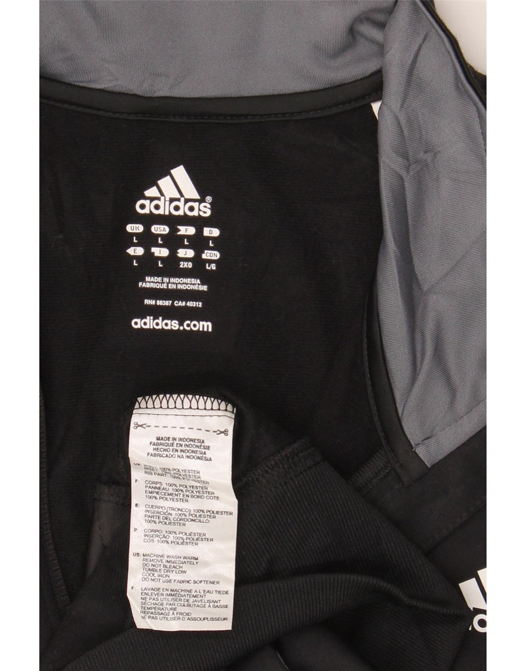 Ανδρική αθλητική φόρμα Adidas Top Jacket Large Black Colourblock Polyester