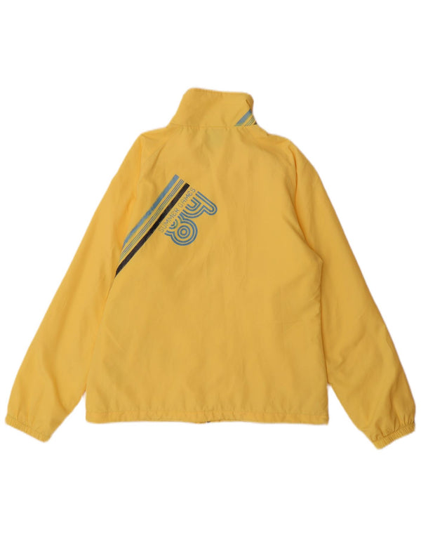 Γυναικείο γραφικό μπουφάν βροχής NIKE UK 12 Medium Yellow Nylon