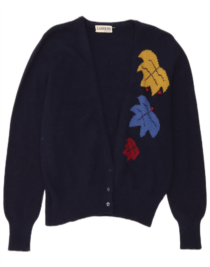 Lambers Γυναικεία Ζακέτα πουλόβερ IT 46 Large Navy Blue Floral