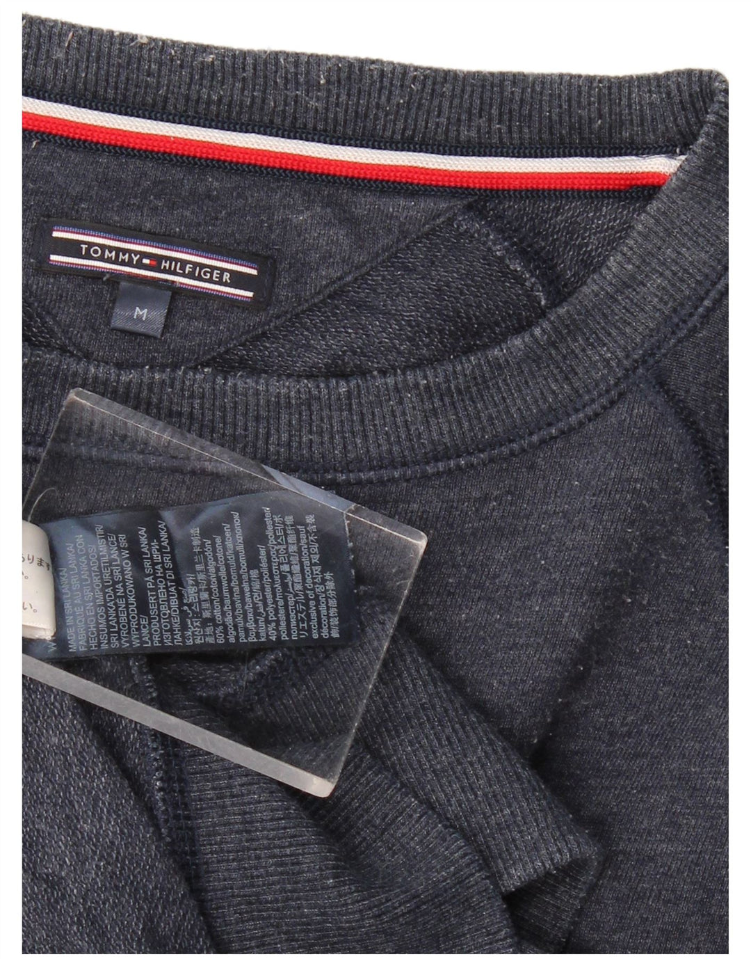 Ανδρικό φούτερ Tommy Hilfiger Regular Fit Jumper Medium Navy Blue Cotton