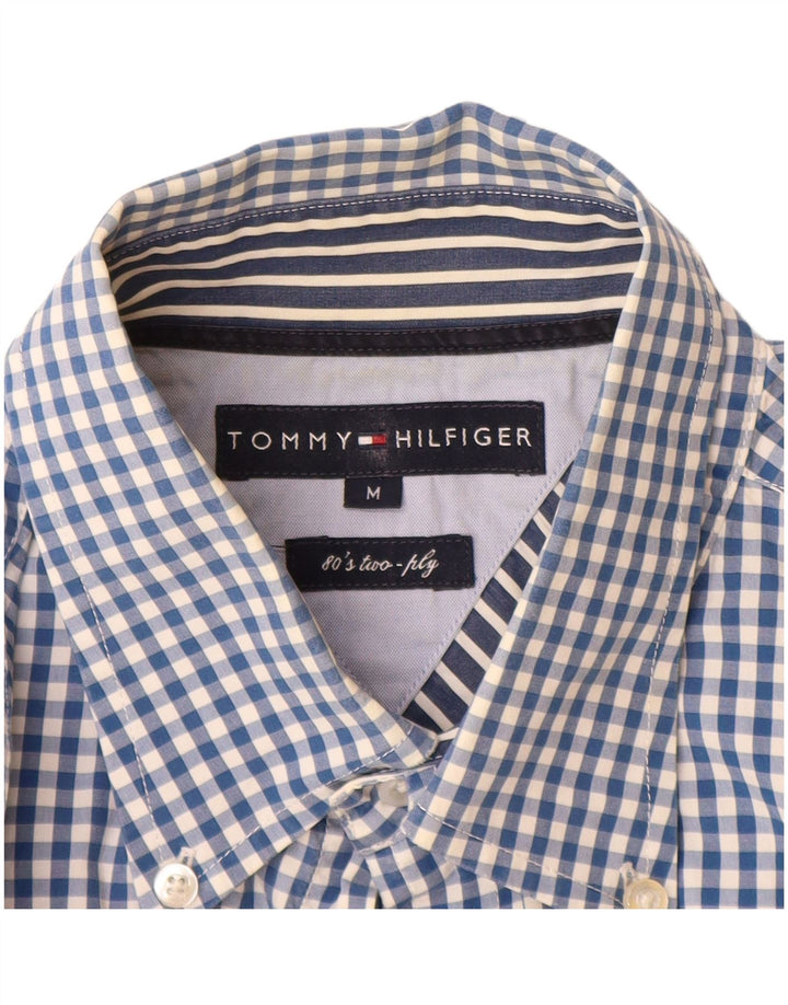 Ανδρικό καρό πουκάμισο Tommy Hilfiger, μεσαίο μπλε βαμβακερό Gingham
