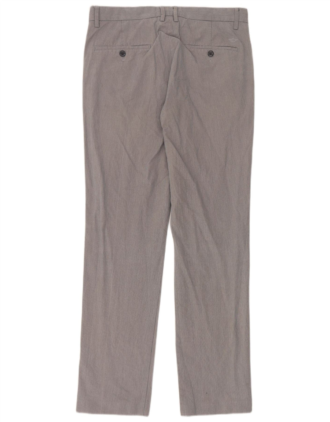 Dockers Ανδρικό ίσιο παντελόνι W32 L34 Γκρι βαμβακερό καρέ