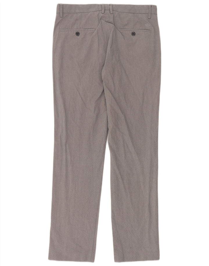 Dockers Ανδρικό ίσιο παντελόνι W32 L34 Γκρι βαμβακερό καρέ