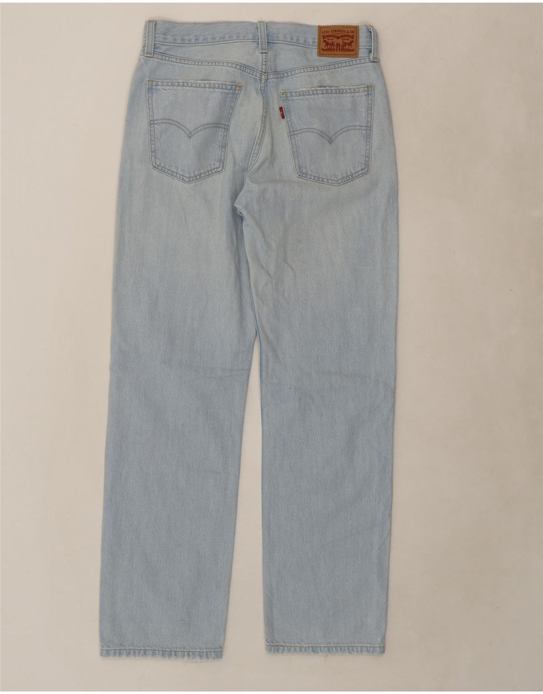 LEVI'S Womens Distressed Straight Jeans W27 L31 Blue Cotton Vintage Levi's and Second-Hand Levi's from Messina Hembry 