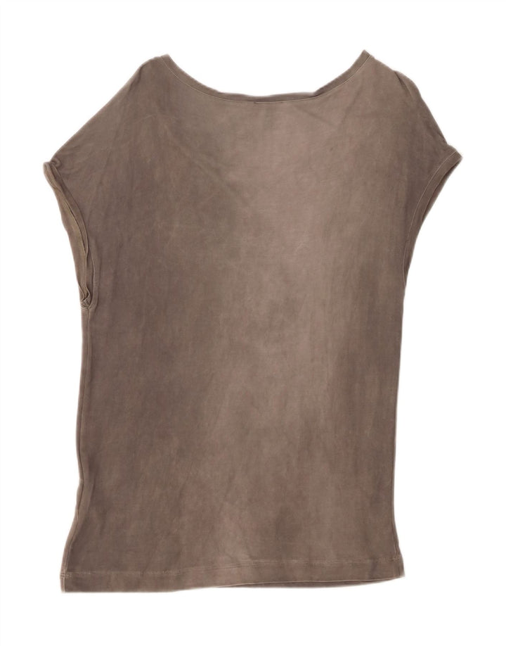 Γυναικείο T-Shirt Marella Top UK 14 Medium Grey Viscose