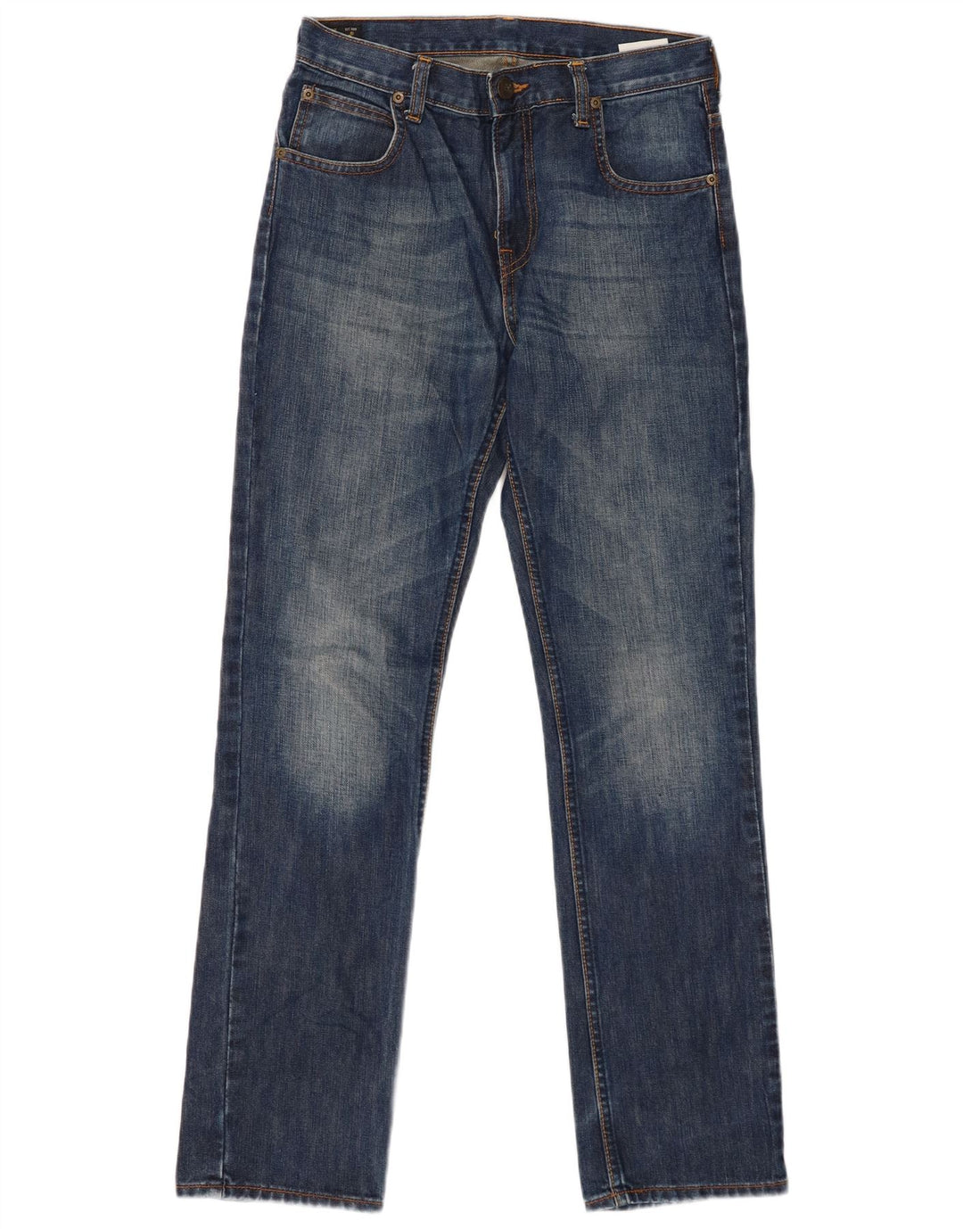 LEE Boys Chuck Straight Jeans 13-14 ετών W28 L31 Μπλε βαμβακερό