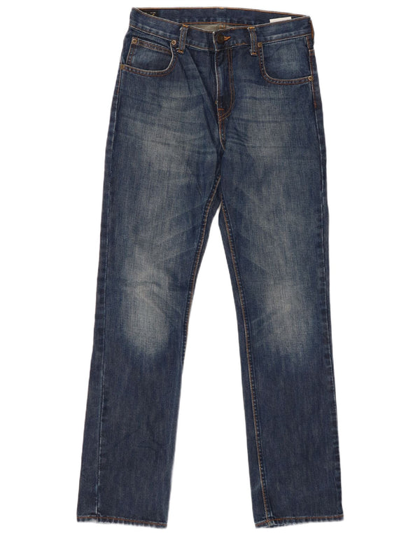 LEE Boys Chuck Straight Jeans 13-14 ετών W28 L31 Μπλε βαμβακερό