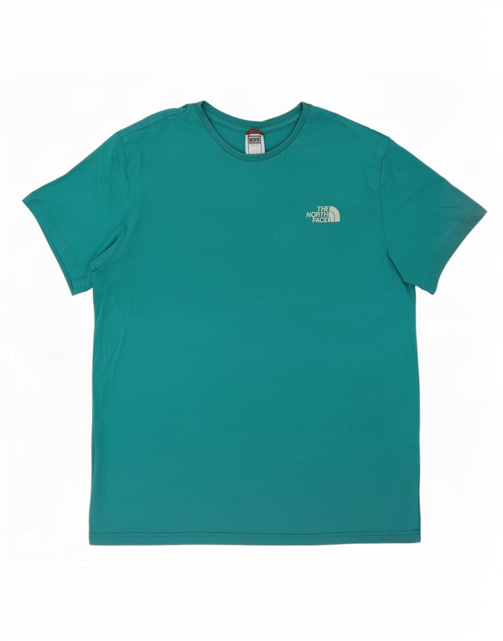 Ανδρικό T-Shirt North Face Top μεγάλο τιρκουάζ βαμβακερό