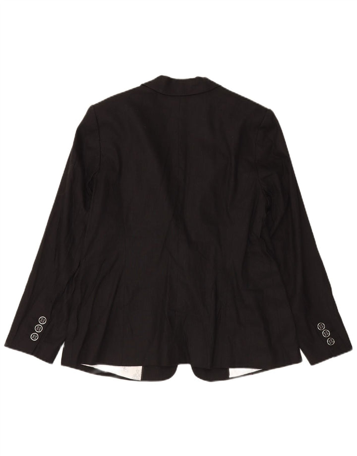 Marks & Spencer Γυναικείο Μπουφάν Blazer UK 16 Μεγάλο Μαύρο Λινάρι