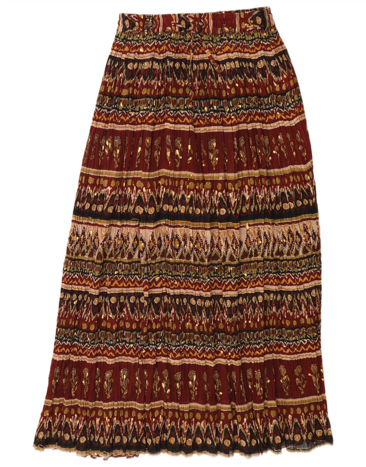 Broadway Γυναικεία Maxi Φούστα Μεσαία W28 Μπορντό Floral
