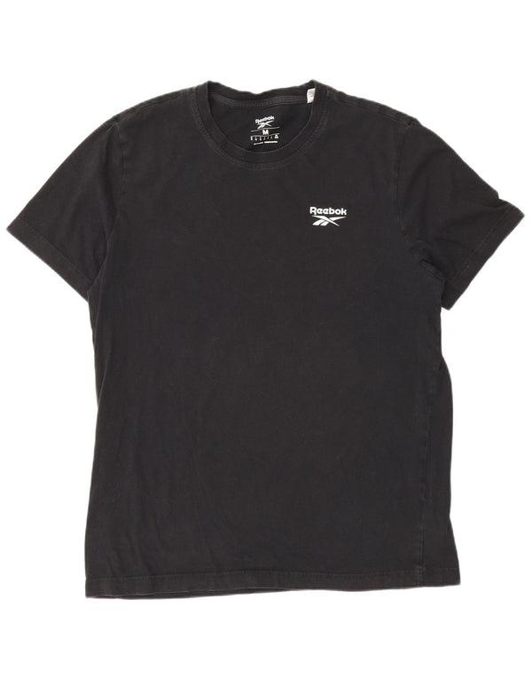 Ανδρικό T-Shirt Reebok Top Μεσαίο μαύρο βαμβακερό