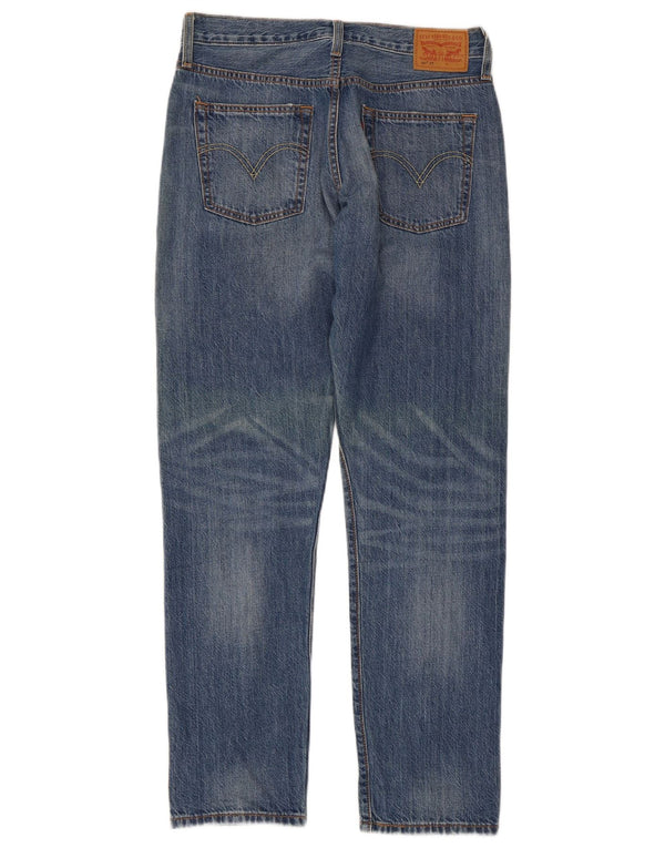 Levi's Womens 501 CT Distressed Straight Jeans W26 L30 Blue Cotton
