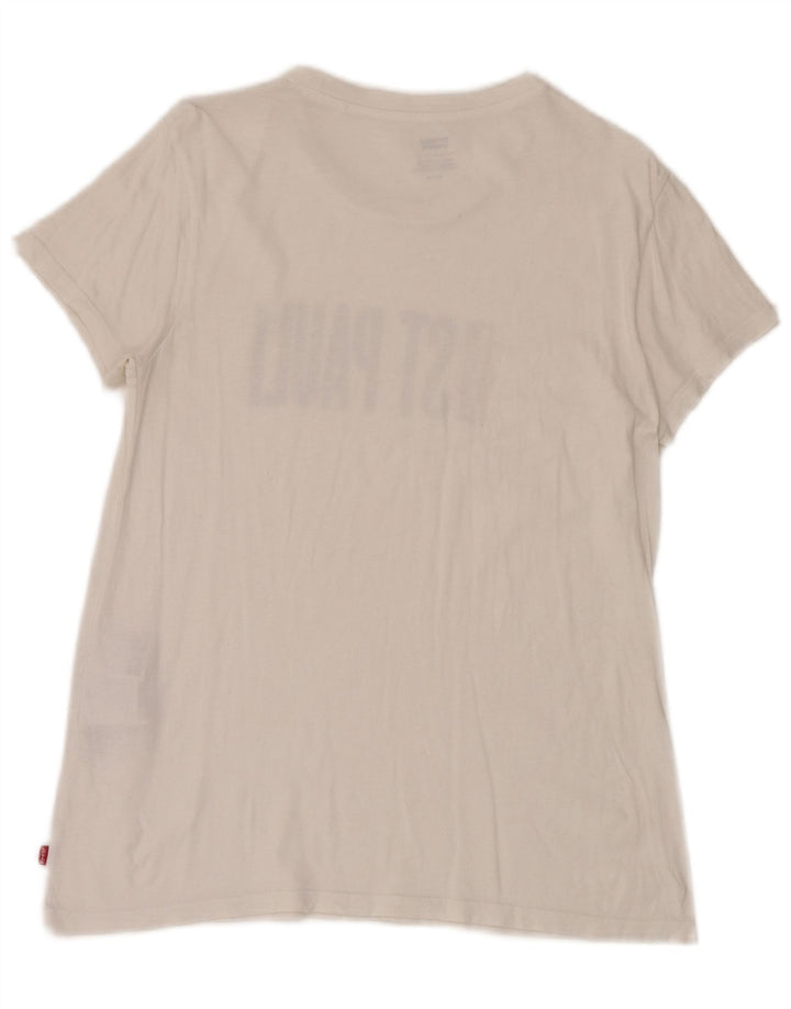 Ανδρικό γραφικό T-Shirt Levi's Top Μικρό λευκό βαμβακερό
