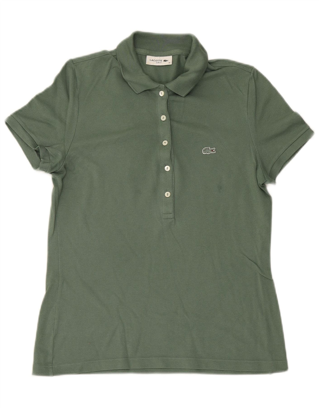 LACOSTE Γυναικείο πουκάμισο Polo Slim Fit Μέγεθος 38 Medium Khaki