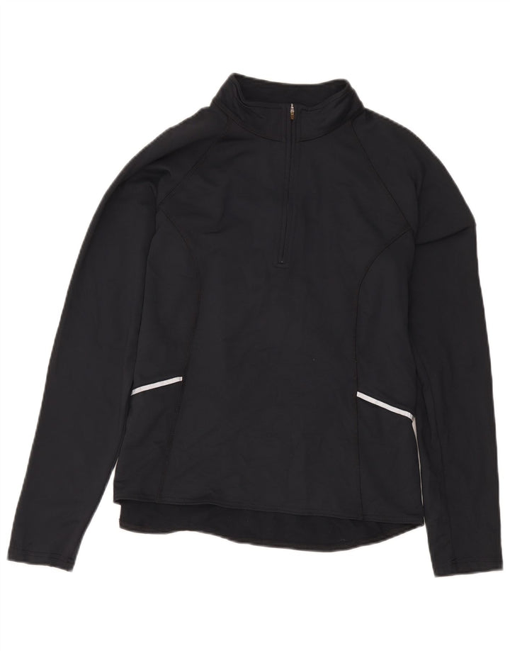 Γυναικεία φόρμα πουλόβερ με φερμουάρ L.L.Bean Top UK 14 Medium Black Nylon