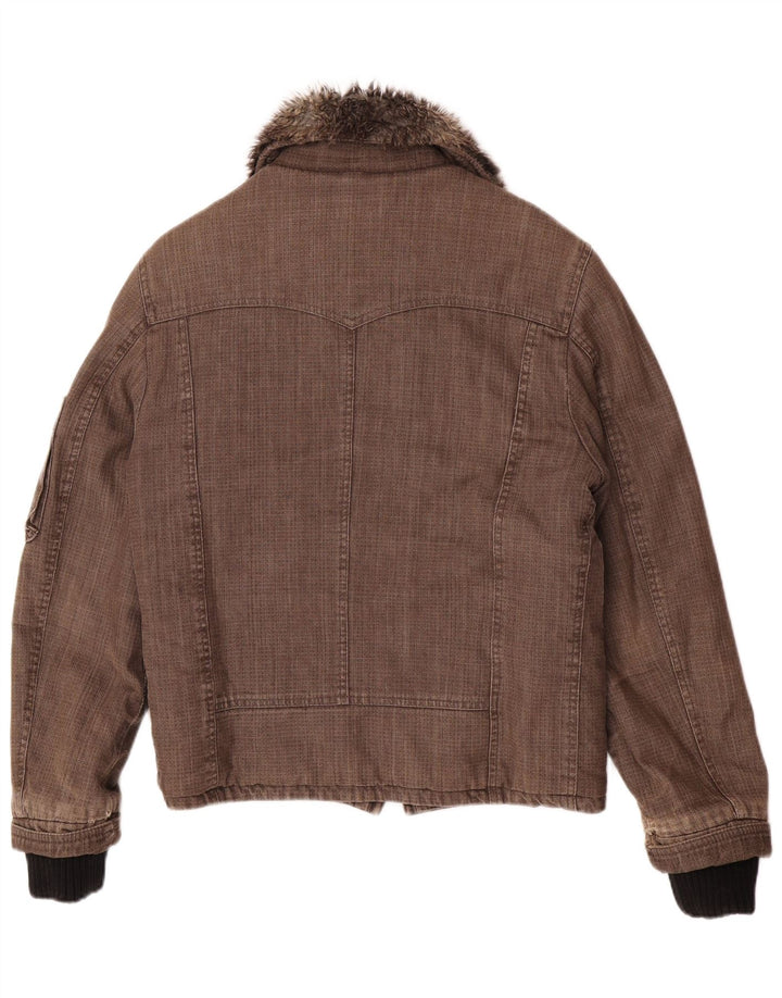 Ανδρικό μπουφάν Imperial Bomber Shearling Windbreaker UK 38 Βαμβακερό μεσαίο καφέ