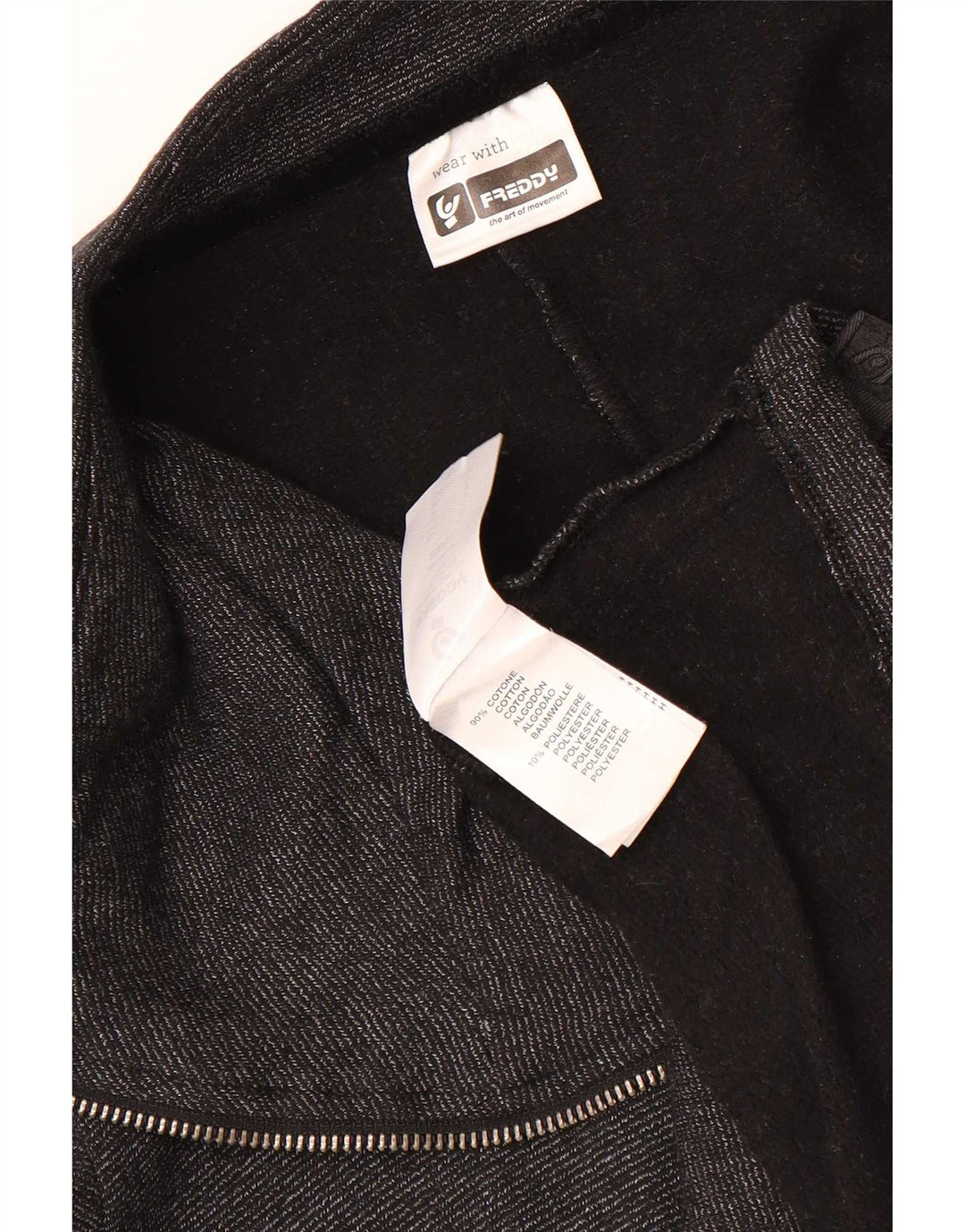 Freddy γυναικεία υπερμεγέθη αθλητική φόρμα Top Jacket UK 10 Small Grey Cotton