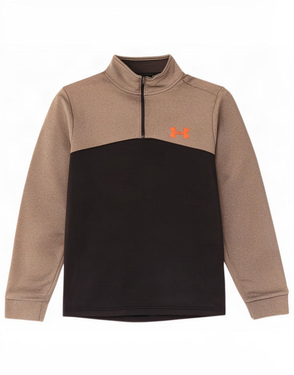 Ανδρική φόρμα πουλόβερ με φερμουάρ Under Armour Top Small Black Colourblock