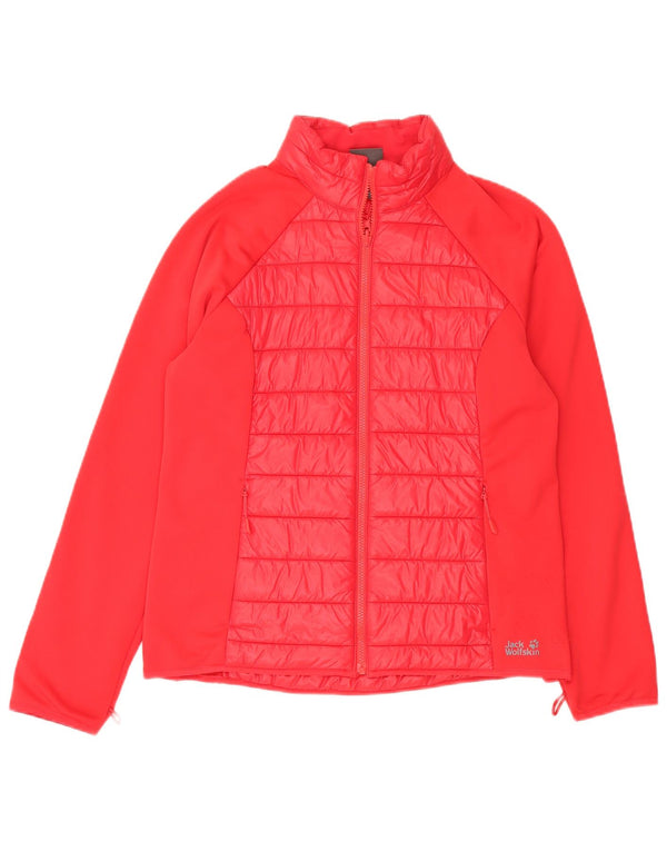 Jack Wolfskin Γυναικεία αθλητική φόρμα Top Jacket UK 16 Large Red Polyamide
