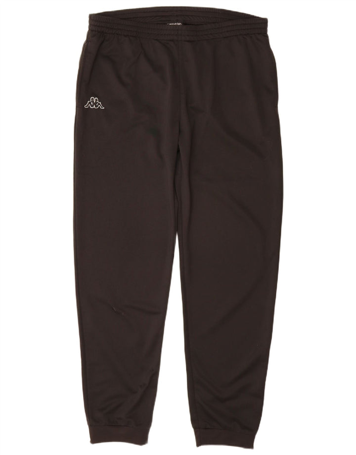 Ανδρική αθλητική φόρμα KAPPA Παντελόνι Joggers 2XL Μαύρο Πολυεστέρα