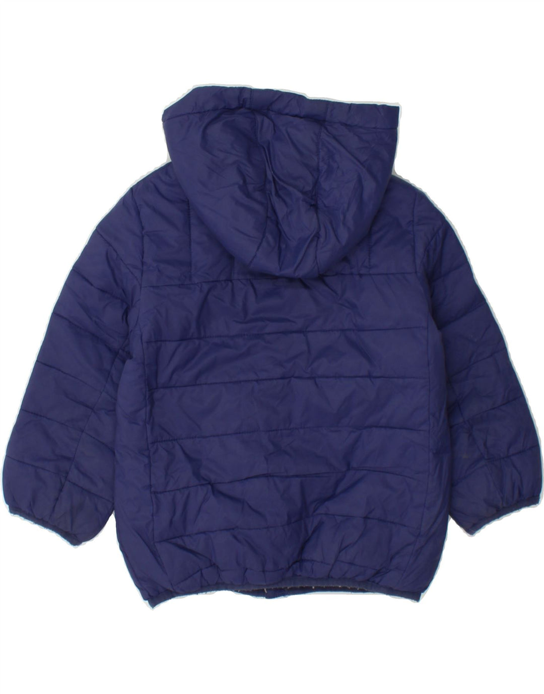 CREW CLOTHING Boys Hooded Padded Jacket 4-5 Years Navy Blue Polyester Vintage Crew Clothing and Second-Hand Crew Clothing from Messina Hembry 