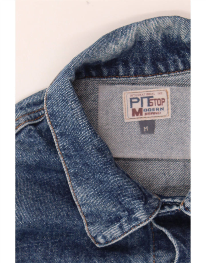 VINTAGE Mens Denim Jacket UK 38 Medium Blue