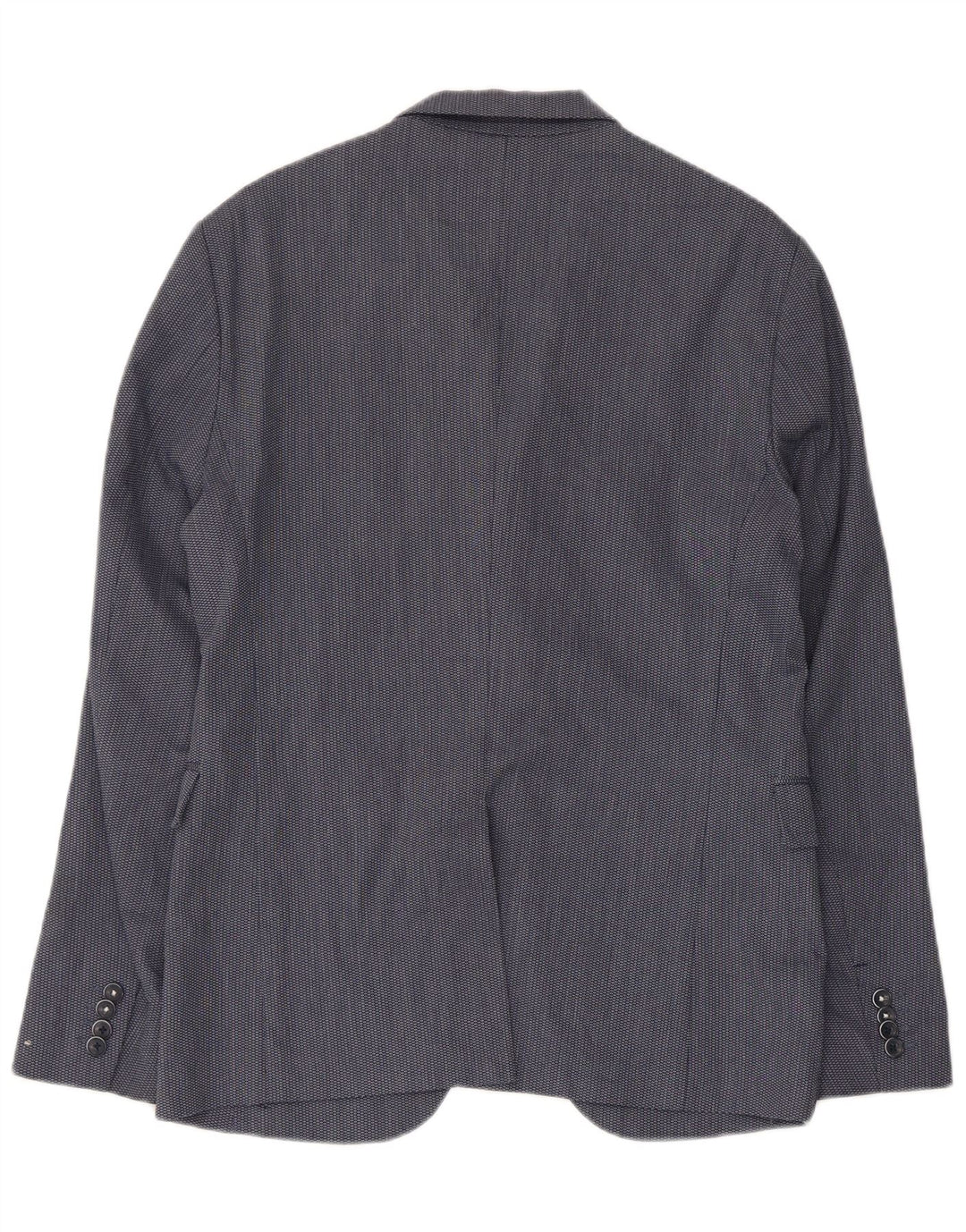 ZARA Ανδρικό σακάκι μπλέιζερ με 2 κουμπιά EU 50 Medium Navy Blue Polyester
