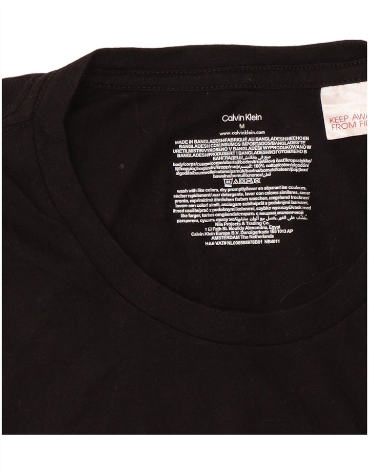 Ανδρικό T-Shirt Calvin Klein Top Μεσαίο μαύρο βαμβακερό
