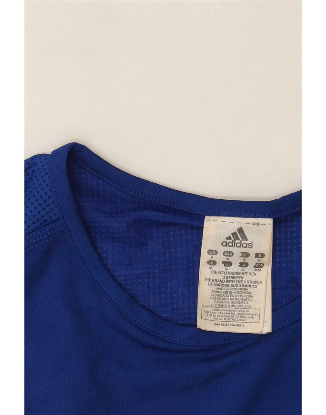 Ανδρικό γιλέκο Adidas, μεσαίο μπλε πολυεστέρας