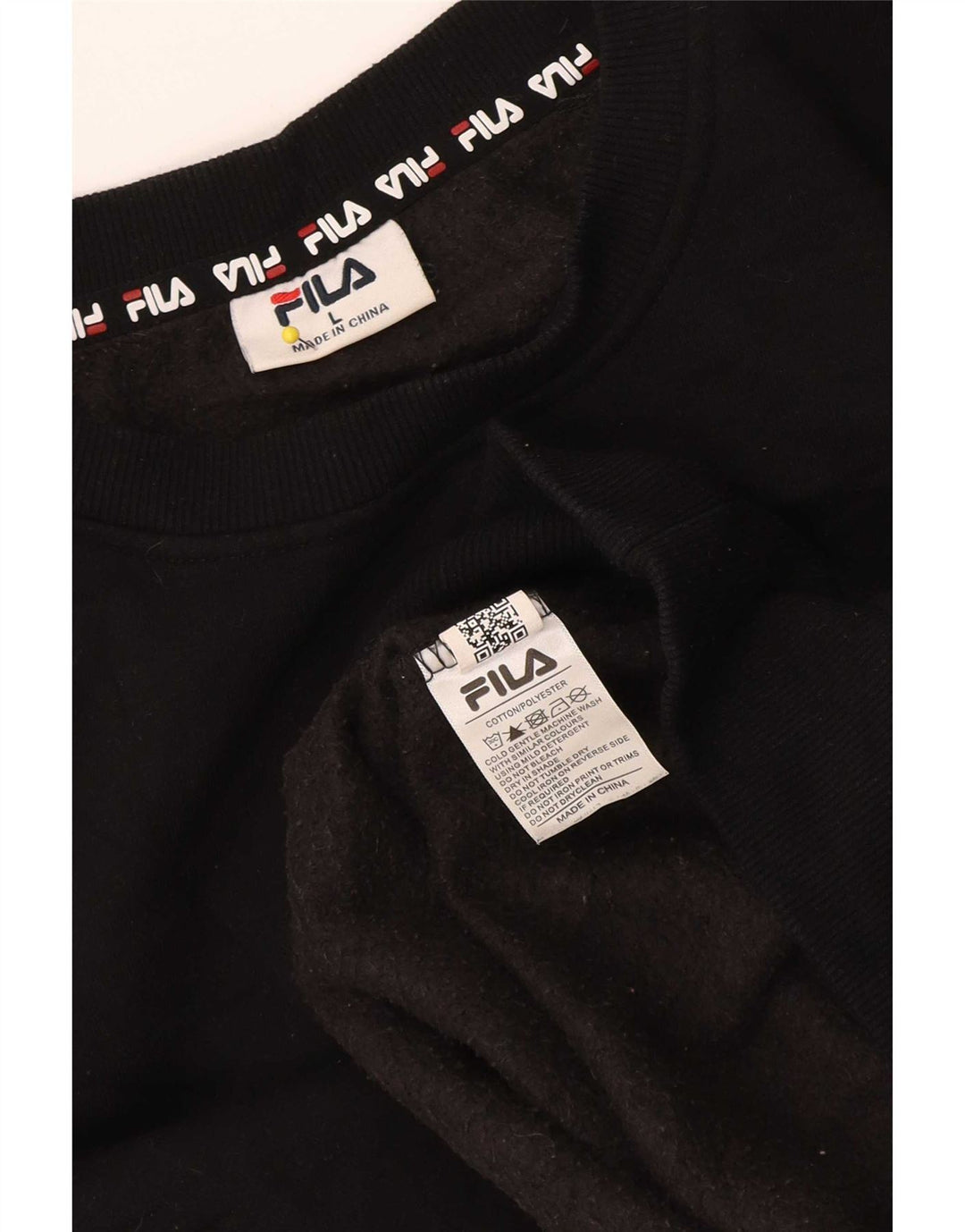 Fila Γυναικείο Φούτερ Jumper UK 14 Large Μαύρο Βαμβακερό