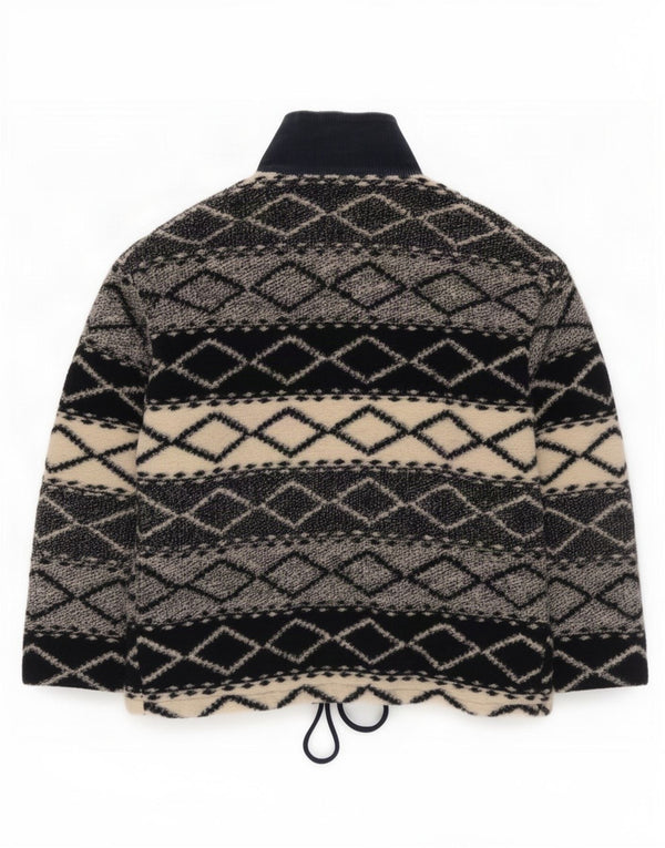 Wampum Ανδρικό Bomber Jacket UK 44 2XL Γκρι γεωμετρικός πολυεστέρας