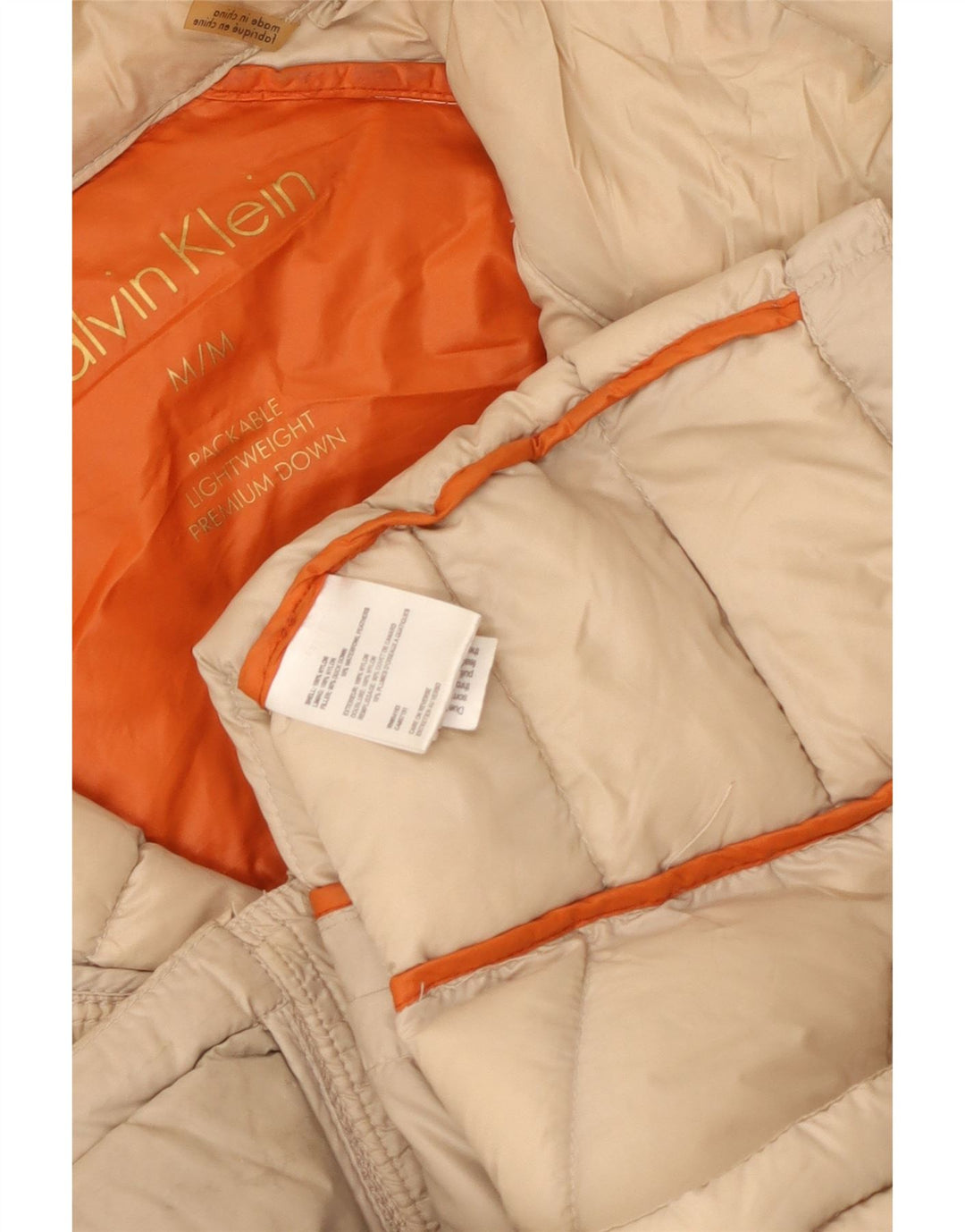 Γυναικείο μπουφάν Calvin Klein UK 14 Medium Beige Nylon