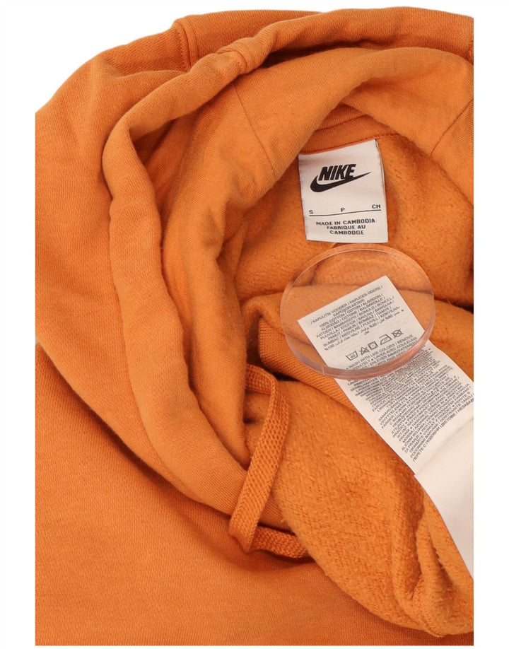 Ανδρικό φούτερ με κουκούλα NIKE, μικρό πορτοκαλί βαμβακερό