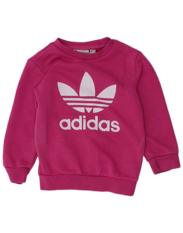 Adidas Baby Girls Graphic Ολόσωμη φόρμα 18-24 μηνών Ροζ βαμβακερή