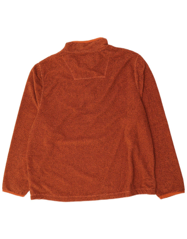 Weird Fish Mens Zip Fleece Jumper 4XL καφέ πολυεστέρας