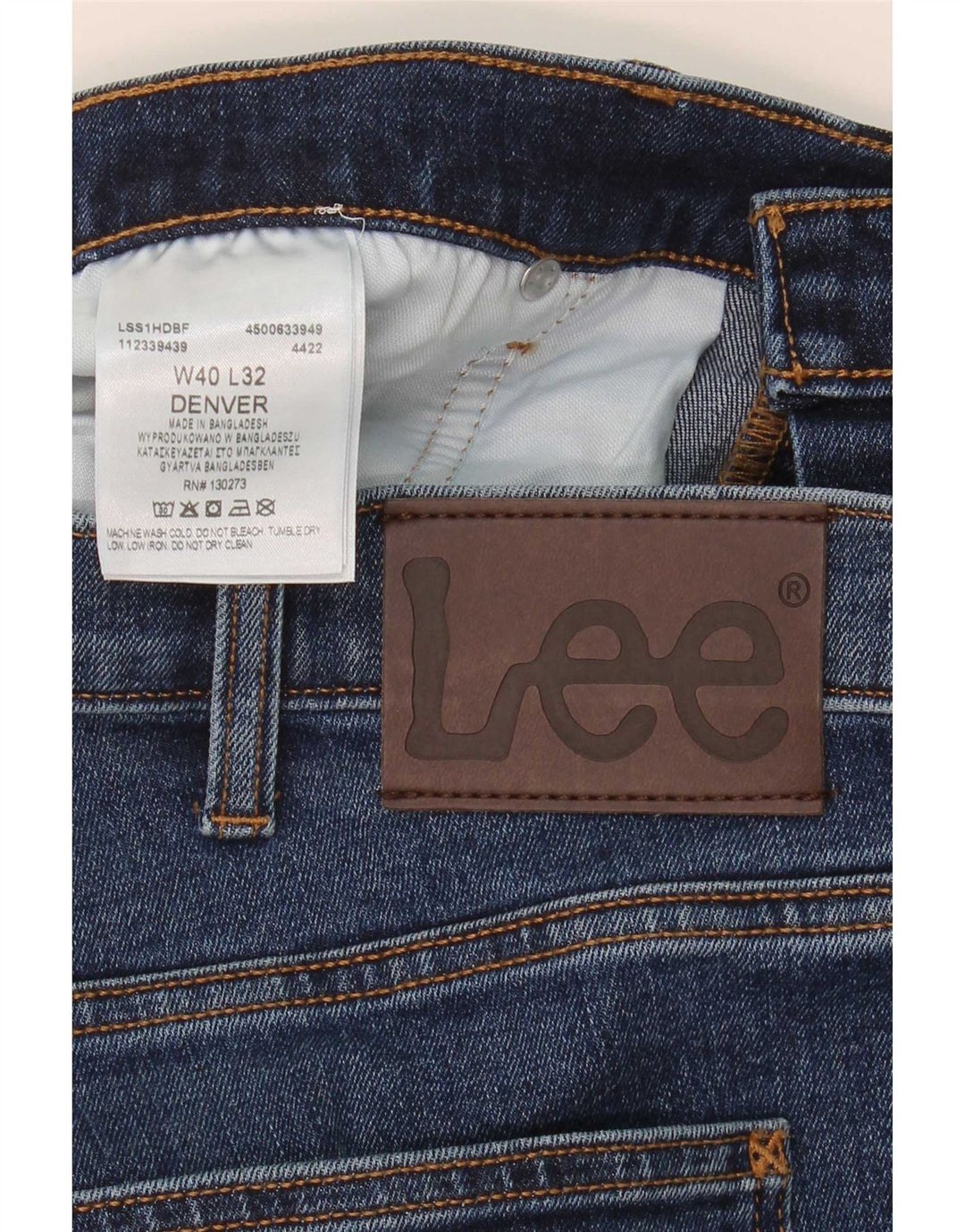 Lee Mens Denver Bootcut Jeans W40 L32 Μπλε βαμβακερό