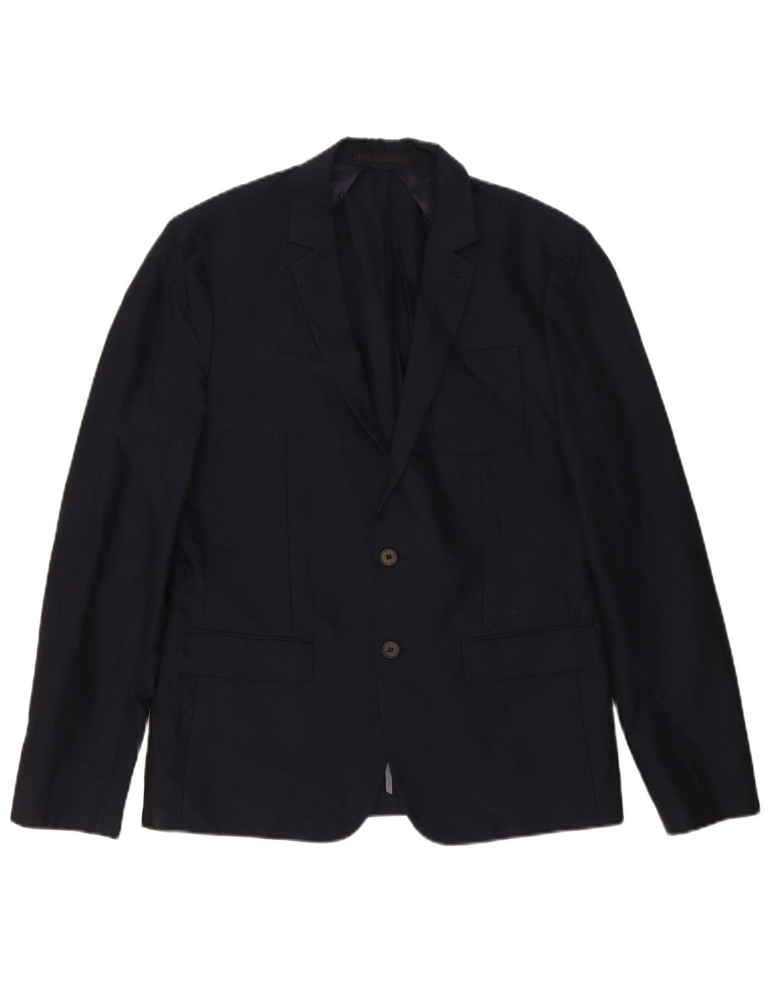 All Saints Ανδρικό σακάκι σακάκι με 2 κουμπιά UK 38 Medium Navy Blue Cotton