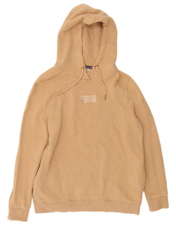Superdry Γυναικείο Hoodie Jumper UK 10 Small Beige βαμβακερό