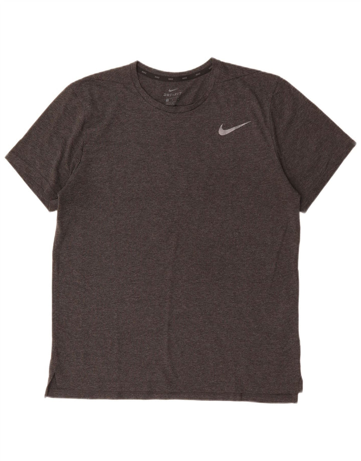 Ανδρικό μπλουζάκι Nike Dri Fit Top Large Grey Polyester