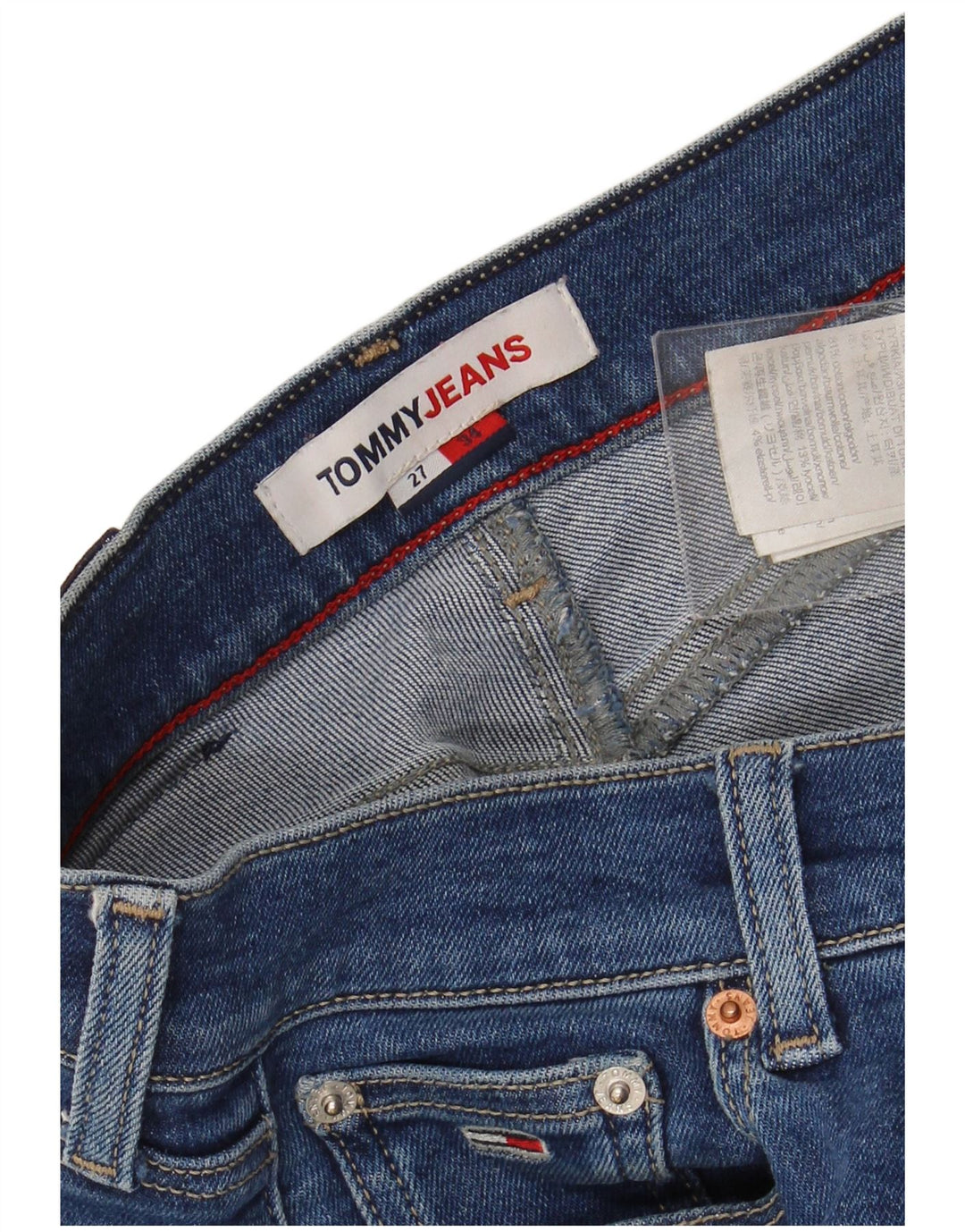 TOMMY HILFIGER Γυναικείο Skinny Jeans W27 L34 Μπλε βαμβακερό