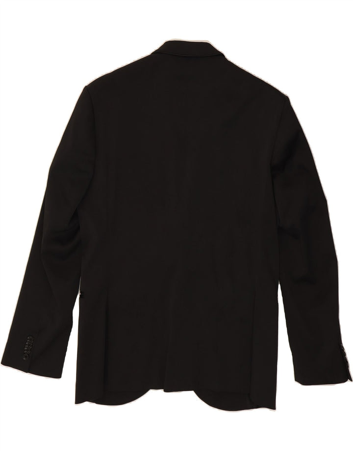 HAVANA & CO Ανδρικό μπουφάν Blazer 2 κουμπιών IT 48 Μεσαίο Μαύρο Πολυεστέρας