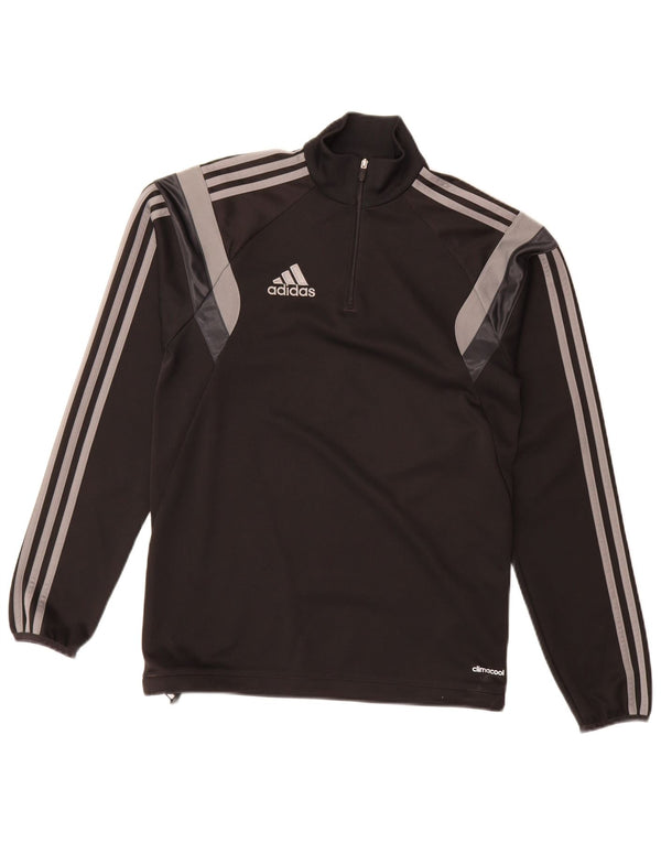 Adidas Ανδρική φόρμα πουλόβερ με φερμουάρ Climacool Top XS Μαύρο Colourblock