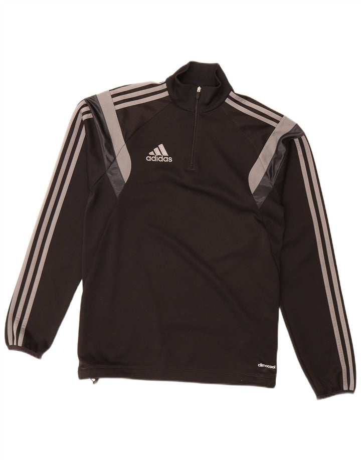 Adidas Ανδρική φόρμα πουλόβερ με φερμουάρ Climacool Top XS Μαύρο Colourblock